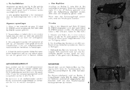 Taschen-Recorder EL3300 /22; Philips; Eindhoven (ID = 1417966) Enrég.-R