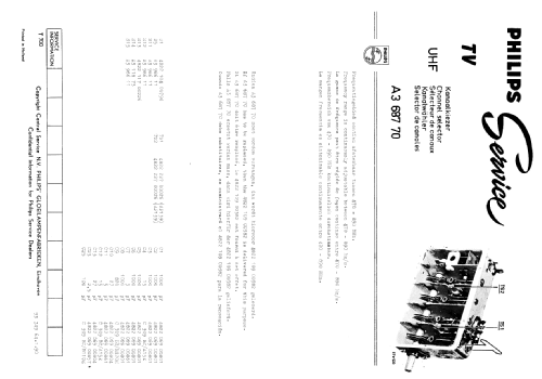 UHF Channel Selector A3 687 70 HA 362 58; Philips; Eindhoven (ID = 1077206) Converter