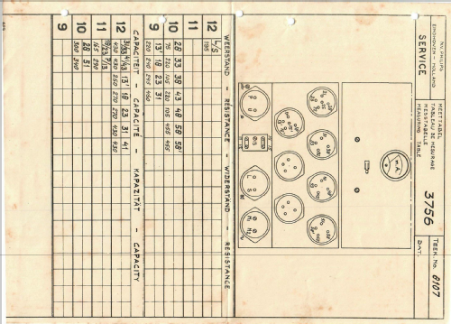Verstärker Typ 3756 ; Philips; Eindhoven (ID = 2193642) Ampl/Mixer