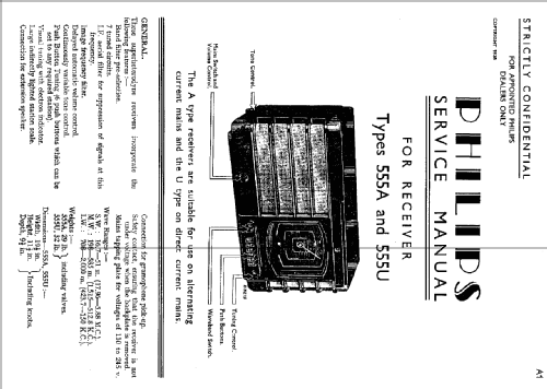 555A; Philips Electrical, (ID = 2556480) Radio