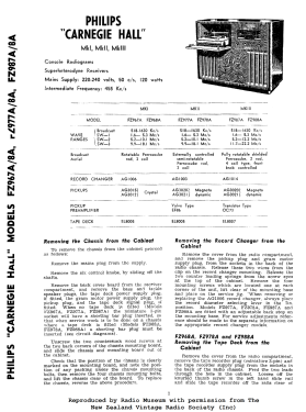 Carnegie Hall FZ978A; Philips Electrical (ID = 2814351) Radio