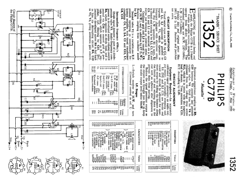 Musette L2G77B; Philips Electrical, (ID = 2317692) Radio