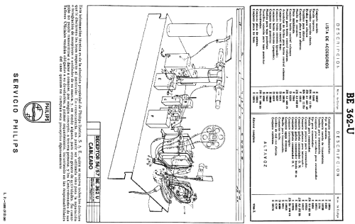 BE-362-U; Philips Ibérica, (ID = 110081) Radio