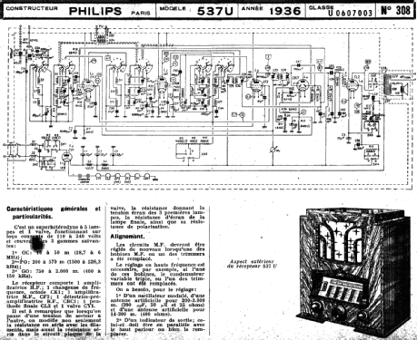 537U; Philips France; (ID = 217848) Radio
