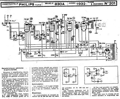 Super-Inductance 830A; Philips France; (ID = 230193) Radio