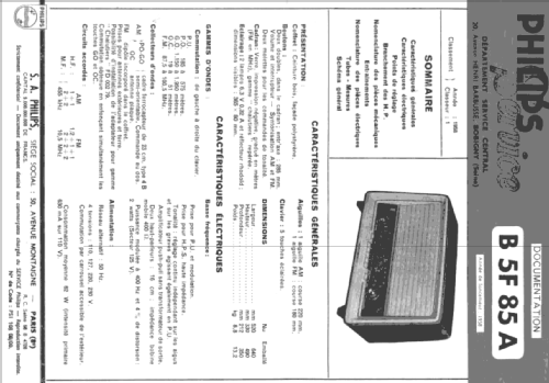 B5F85A; Philips France; (ID = 2602726) Radio