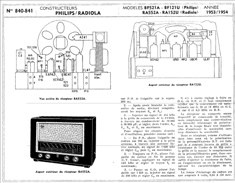 BF121U; Philips France; (ID = 98825) Radio