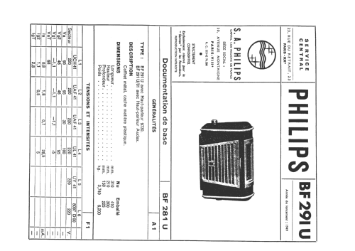 BF291U; Philips France; (ID = 966073) Radio