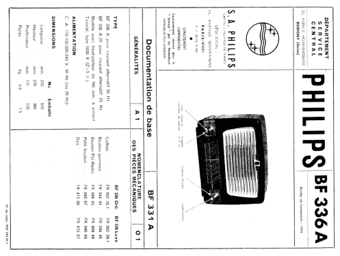 BF336A /25; Philips France; (ID = 1487663) Radio