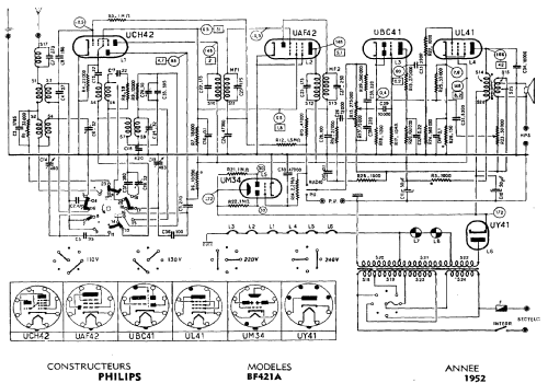 Brick BF421A; Philips France; (ID = 358841) Radio