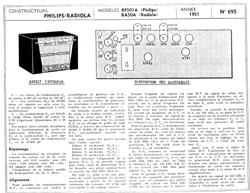 Gavotte BF501A; Philips France; (ID = 97403) Radio