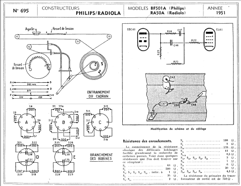 Gavotte BF501A; Philips France; (ID = 97404) Radio