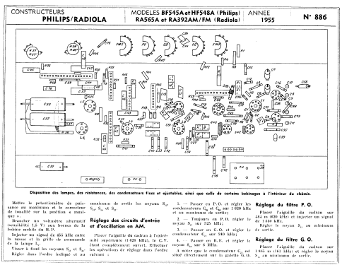 BF545A AM.FM; Philips France; (ID = 101538) Radio