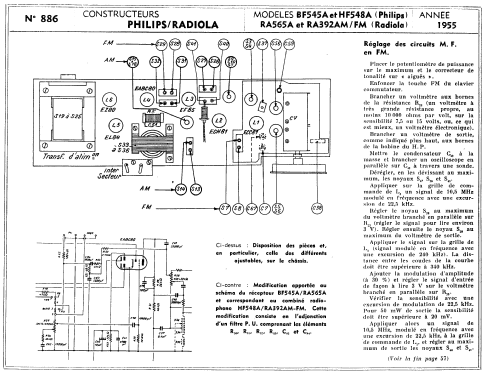 BF545A AM.FM; Philips France; (ID = 101539) Radio