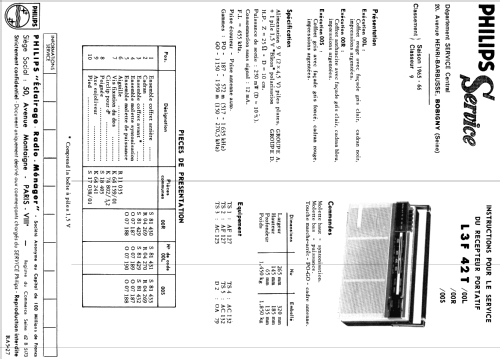 Ecodyne L3F42T /00L /00R /00S; Philips France; (ID = 2004772) Radio