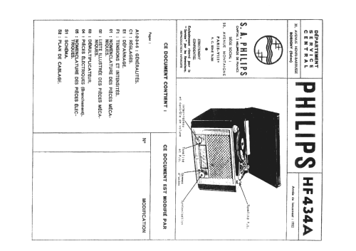 HF434A; Philips France; (ID = 1966671) Radio