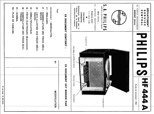 HF444A; Philips France; (ID = 2076975) Radio