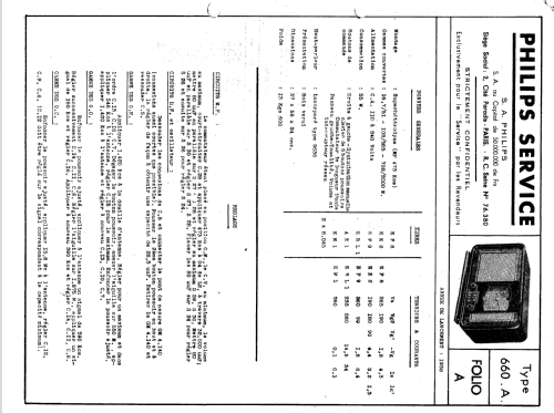 Interlude 660A, 660A -29; Philips France; (ID = 1846202) Radio