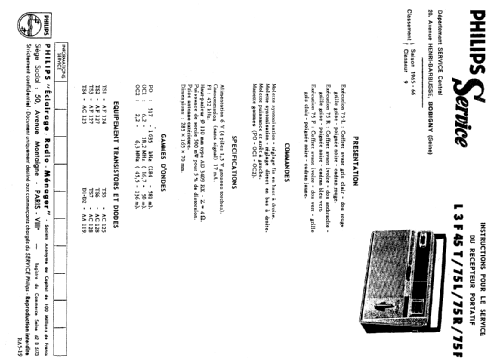 L3F45T /75L /75R /75F; Philips France; (ID = 443373) Radio