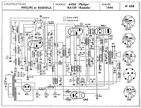 Mélodie A49A; Philips France; (ID = 903739) Radio