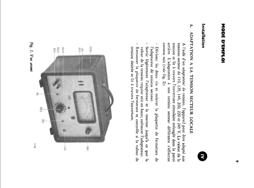 Microvoltmètre pour tension continue PM2440; Philips France; (ID = 1562921) Equipment