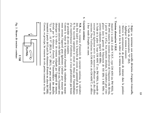 Microvoltmètre pour tension continue PM2440; Philips France; (ID = 1562925) Equipment