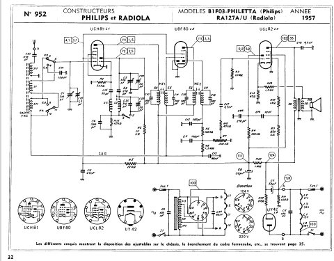 Philetta B1F03U; Philips France; (ID = 99593) Radio