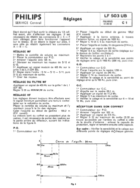 Skiff LF503UB; Philips France; (ID = 2776567) Radio