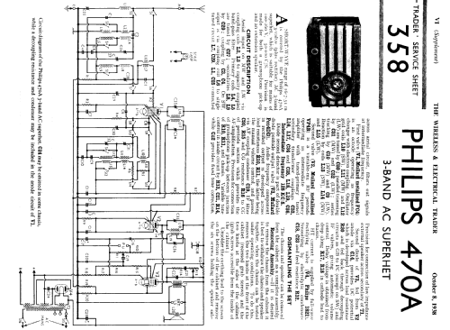 470A; Philips Electrical, (ID = 1228055) Radio