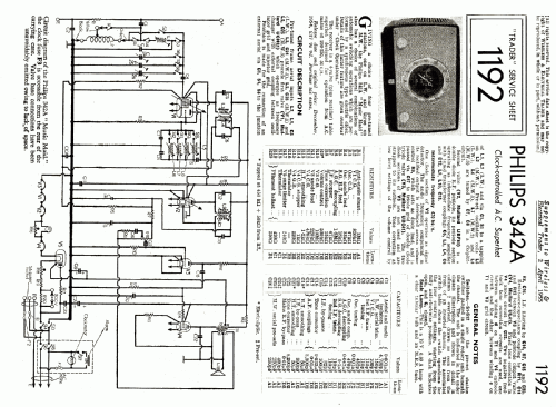 Music Maid 342A ; Philips Electrical, (ID = 1027038) Radio