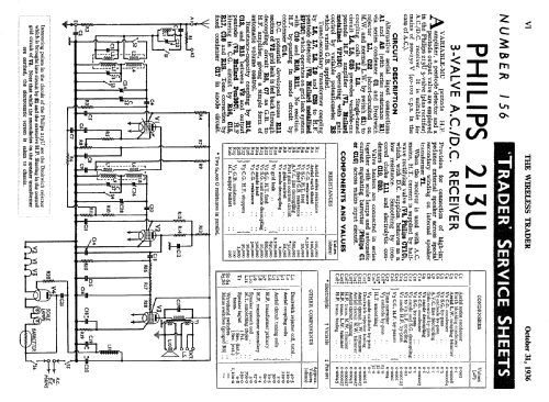 Superinductance 213U ; Philips Electrical, (ID = 1033063) Radio