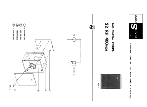 Caja Acústica 22RH400 /00Z; Philips Ibérica, (ID = 2431776) Parleur