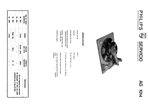 Cambiador Automático AG 1014; Philips Ibérica, (ID = 2408160) R-Player