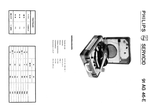 Electrófono 91-AG-46E Ch=AG-1014; Philips Ibérica, (ID = 2408675) R-Player