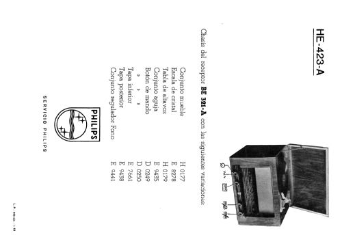 HE-423-A ; Philips Ibérica, (ID = 2412389) Radio