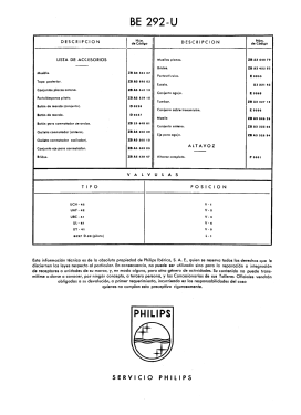 Philetta Peineta BE-292-U; Philips Ibérica, (ID = 2788041) Radio