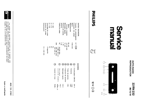 22RN232 /15; Philips France; (ID = 1102215) Car Radio