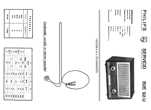 B2E92U; Philips Ibérica, (ID = 2077895) Radio