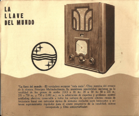 Multiinductancia 'La Llave del Mundo' 335A; Philips Ibérica, (ID = 1994894) Radio