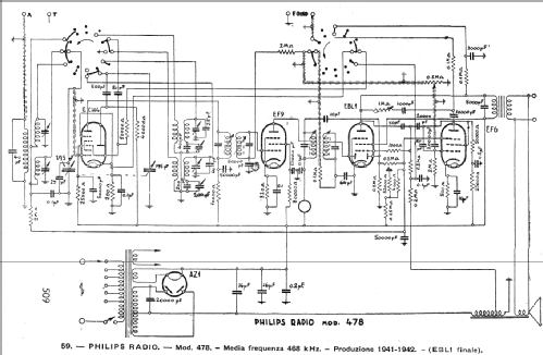 478 ; Philips Italy; (ID = 256570) Radio