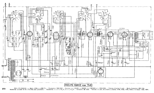 749M; Philips Italy; (ID = 2605099) Radio