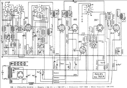 765M; Philips Italy; (ID = 38454) Radio