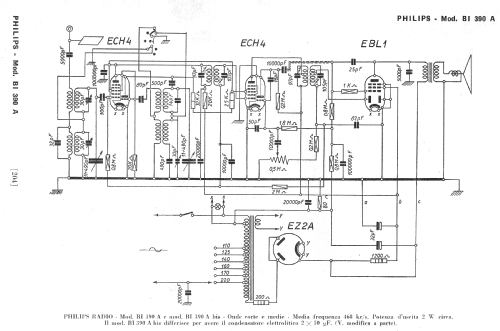 BI390/A bis; Philips Italy; (ID = 252074) Radio