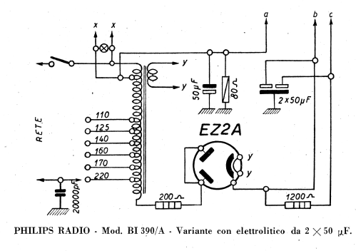 BI390/A bis; Philips Italy; (ID = 2579944) Radio