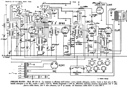 BI510A; Philips Italy; (ID = 584286) Radio