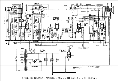 BI561A; Philips Italy; (ID = 1109620) Radio