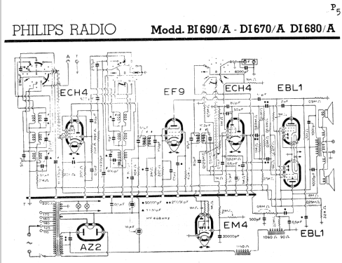 DI670/A; Philips Italy; (ID = 182687) Radio