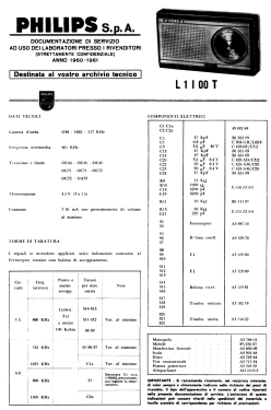 L1I00T; Philips Italy; (ID = 2900731) Radio