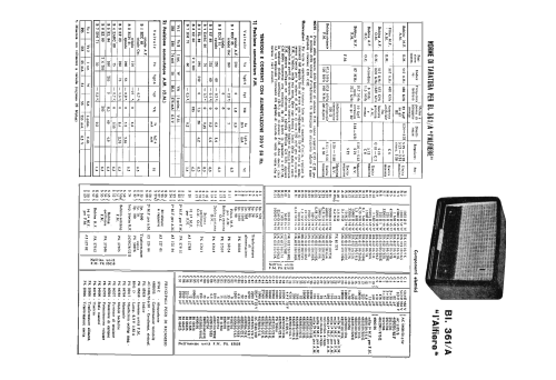 L'Alfiere BI 361/A; Philips Italy; (ID = 2466562) Radio