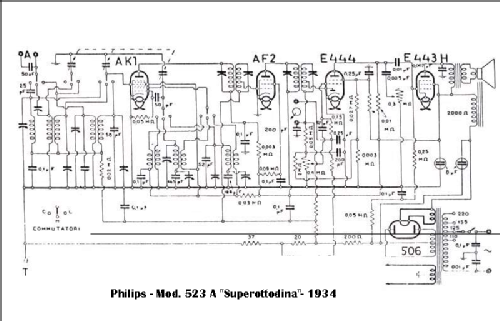 Superottodina 523A; Philips Italy; (ID = 751634) Radio